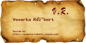 Veverka Róbert névjegykártya